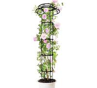 Treillis de jardin, pointe champignon, en acier inoxydable, support pour de tomates, pour plate-bande surélevée, terrasse, balcon, , vin