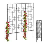 Treillis de jardin support pour plantes grimpantes galvanisé 9 pièces 1,2 kg