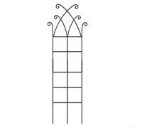 Treillis décoratif en métal pour plantes grimpantes, piquet de jardin en fer pour intérieur et extérieur, support de montage facile pour roses, haricots, noir
