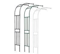 Treillis demi-face pour plantes grimpantes en plein air, arche de jardin en métal pour montage mural, tube en acier plastifié, treillis de pergola pour terrasse, pelouse, jardin, décoration de mariage