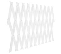 Treillis en Bois Blanc Réglable pour Plantes Grimpantes, 1 Pièce | Panneau Extensible, à Suspendre Horizontale ou Verticale, Usage Intérieur et Jardin, Finition Élégante