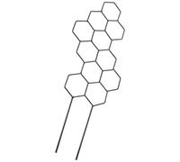 Treillis en Fer Noir Forme Ruche pour Plantes Grimpantes | Support Réutilisable à Planter Terreau, Structure Géométrique Résistante à Rouille, Adapté aux Balcons et Concombres