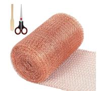 Treillis en fil de cuivre, treillis de cuivre pour limaces, grille de | protection de souris en cuivre double couche, cache-trous flexibles multifonctionnels, barrière anti-escargots pour aérations