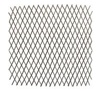 Treillis en osier naturel extensible - 140 x 110 cm - Tuteur bois pour plantes grimpantes - Grille d'escalade en bois de saule