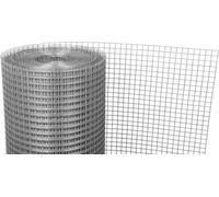 Treillis GARDEN ZN, 1000/6,3x6,3/0,8 mm, a mailles carrées, de jardin, d'élevage, rouleau de 25 m