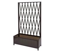 Mendler Treillis à ciseaux HWC-G21 – aluminium et acier, 152×90×35 cm – marron