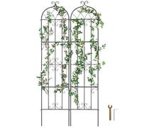 Treillis jardin pour plantes grimpantes - VEVOR - Ensemble 2 pièces - 51 x 220 cm - Acier Q195 - Revêtement poudre antirouille