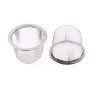 sourcing map 2pcs Filtre Théière Maille Thé Infuseur Filtre Tisane Crépine Filet Thé Panier Passoire épice métallique en Acier Inoxydable 60mm Diamètre