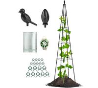 Treillis pour concombres Structure en A résistant aux intempéries réglable | Treillis métallique pour concombres pour grimpantes fleurs fruits légumes potager