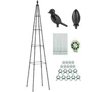 Treillis pour concombres Structure en A résistant aux intempéries réglable | Treillis métallique pour concombres pour grimpantes fleurs fruits légumes potager