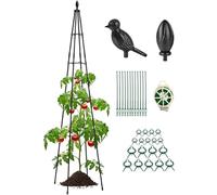 Treillis pour concombres Structure en A résistant aux intempéries réglable | Treillis métallique pour concombres pour grimpantes fleurs fruits légumes potager
