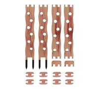 Treillis pour d'intérieur 2 Lots De Tuteurs en Bois Extensibles Découpés | Support De Monstera Treillis Pour Pothos Vert Panaché Et Lierre Salon Balcon Jardin Cour