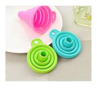 Trémie D'entonnoir Pliable En Silicone, Haute Qualité, Mini Gel Pliable, Outils De Cuisine, Multi-Outils, Camping, 1 Pièce