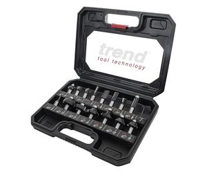 Trend 15 Piece Router Cutter Starter Set, 1/2 Inch Shank, Tungsten Carbide Tipped, Storage Case Included, SET/SS9X1/2TC