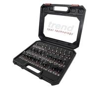 Trend 30 Piece Router Bit Starter Set, 1/4 Inch Shank, Tungsten Carbide Tipped, Aluminum Case Included, SET/SS31X1/4TC