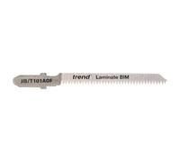 Trend Coffret 5 lames scie sauteuse courbes bi-métal HSS M42 en T | Inclut 5 lames bi-métal HSS M42 courbes pour coupes nettes dans bois et métal, emmanchement T, JB/T101AOF