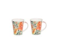 Trend Coffret de 2 mugs Olia 39 cl - Multicolore - Porcelaine