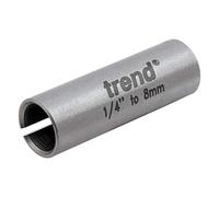 Trend Collet Sleeve, 6.35mm to 8mm Reduction Sleeve for Smaller Shank Cutters, CLT/SLV/638