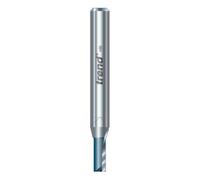 Trend CraftPro C003X1/4TC Fraise droite à deux cannelures, tige de 6,35 mm, diamètre de coupe de 4,8 mm et longueur de coupe de 11,1 mm, pointe en carbure de tungstène