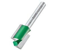 Trend CraftPro Fraise droite 2 flûtes, queue 1/4, Ø15,9 mm, 19,1 mm | Fraise pour coupes droites régulières dans bois, MDF et stratifiés, carbure tungstène, longueur de coupe 19,1 mm C025X1/4TC