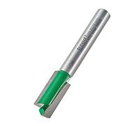 Trend CraftPro Fraise Droite Deux Flûtes, Queue de 1/4 Pouce, Diamètre de Coupe 9mm & Longueur de Coupe 19mm, Plaqué Carbure de Tungstène, C012BX1/4TC