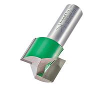 Trend CraftPro Fraise droite, queue 1/2 pouce, diamètre 25,4 mm, LC 19,1 mm | Fräisez des rainures droites nettes dans le bois, pointes carbure de tungstène, coupe 19,1 mm, C033X1/2TC