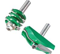 Trend CraftPro Panel Door Router Cutter Set, 1/2 Inch Shank Including Easyset Profile Scriber & Panel Raiser Cutter, Set of 2, TCT, CR/PDS2X1/2TC