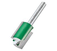 Trend CraftPro Straight Two Flute Router Cutter Bit, 1/4 Inch Shank, 18mm Cut Diameter & 25mm Cut Length, Tungsten Carbide Tipped, C028AX1/4TC