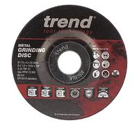 Trend Disque à meuler en métal pour meuleuse d'angle, diamètre de 115 m, trait de scie fin de 6 mm, AD/G115/6/M, lot de 10