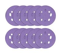 Trend Disques de ponçage abrasifs à orbite aléatoire en zirconium, 125 mm, grain 40, AB/125/40Z, lot de 10