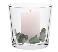 TREND FOR HOME Bougeoir en Verre 16 cm - Photophore, Contenant de Bougie, Vase Transparent Haut et Grand - Décoratif pour Fleurs, 2395 ML, ⌀ 17.2 cm, Tansy