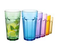 TREND FOR HOME Lot de 6 grands verres à cocktail Cuba Libre - 630 ml - Lot de 6 verres à cocktail - Design rétro XXL - Collection GIGI - Lavage à la main (630 ml)