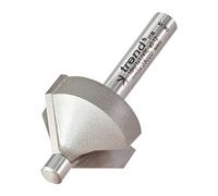 Trend Fraise à chanfreiner à goupille, coupe 10 mm, 14 mm, queue 1/4 pouce | Fraise chanfreins et congés nettes, longueur de coupe 14 mm et goupille guide 5,5 mm pour un finissage précis 10H/1X1/4TC
