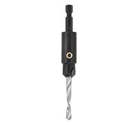 Trend Fraise à chanfreiner TCT 12,7 mm, foret HSS 5 mm, longueur réglable | Perce et chanfreine bois et métal avec longueur réglable et système à dégagement rapide, SNAP/CS/5MMTC