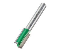 Trend CraftPro Fraise Droite Deux Flûtes, Queue de 1/4 Pouce, Diamètre de Coupe 9,5mm & Longueur de Coupe 19,1mm, Plaqué Carbure de Tungstène, C013X1/4TC