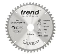 Lame de scie circulaire bois Trend 216x30 48Z