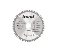 Trend Lame de scie circulaire pour stratifié et HPL, diamètre 185 mm, alésage 30 mm, 56 dents, trait de scie 2,6 mm, crochet +4°, TCT, finition super fine, CSB/PT18556