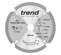 Trend Lame scie circulaire PCD fibre-ciment 235 mm, 30 mm alésage, 6 dents