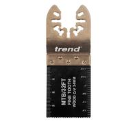 Trend Lames Multi-Outils, lot de 5, 34 mm dents fines en acier CrV pour bois et plastique, coupes nettes et précises, compatibilité universelle avec outils multifonctions, MTB/32FT