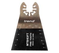 Trend Lames Multi-Outils, lot de 5, 68 mm dents fines en acier CrV pour bois et plastique, coupes nettes et précises, compatibilité universelle avec les principales marques, MTB/63FT