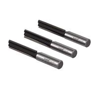 Trend Pack Trade de 3 Fraises Droites Polyvalentes pour Défonceuse, Queue de 1/2 Pouce avec Diamètre de Coupe de 12,7mm et Longueur de Coupe de 50mm, à Pointe en Carbure de Tungstène, TR/PACK/3
