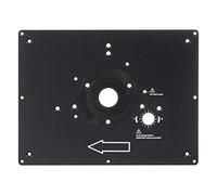 Trend Plaque d’insertion alu pré-perforée table de fraisage 305,8 x 229 mm | Facilite l’installation sur bases Trend T11 et TBC grâce à la plaque alu pré-perforée, ajustement adaptable, RTI/PLATE/A