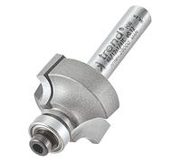 Trend Professionnel Fraise à Défoncer à Roulement Guidé Ovolo, Rayon 4,8mm, Queue 1/4 Pouce, Diamètre de Coupe 22mm, Longueur de Coupe 12,7mm, Deux Roulements, TCT, 46/12X1/4TC