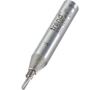 Trend Professionnel Fraise à défoncer à une dent, Queue de 1/4 pouce, Diamètre de coupe 1,5 mm, Longueur de coupe 6 mm, Pointe en carbure de tungstène, 2/01X1/4TC