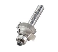 Trend Professionnel Fraise à Ovolo à Roulement Guidé, Rayon 3,2 mm, Queue 1/4 Pouce, Diamètre de Coupe 19 mm, Longueur de Coupe 9,5 mm, Deux Roulements, TCT, 46/11X1/4TC