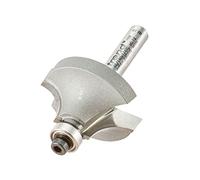 Trend Professionnel Fraise à Ovolo à Roulement Guidé, Rayon 9,5 mm, Queue 1/4 Pouce, Diamètre de Coupe 32 mm, Longueur de Coupe 16 mm, Deux Roulements, TCT, 46/140X1/4TC