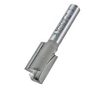 Trend Professionnel Fraise Droite Deux Flûtes, Queue 1/4 Pouce, Diamètre de Coupe 12mm, Longueur de Coupe 19mm, Plaquettes Carbure de Tungstène, 3/8X1/4TC