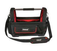 Trend Sac à outils ouvert, rangement et organisation efficaces, poche renforcée pour scie et boucles pour niveau, TB/OT20