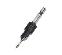 Trend Snappy Fraise à chanfreiner TCT 9,5 mm, foret pilote 3,25 mm | Réalise des chanfreins dans le contreplaqué, le MDF et l’aggloméré, pointe TCT et foret pilote réglable SNAP/CS/10TC