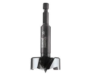 Trend Snappy Mèche Forstner 35 mm courte, libération rapide, acier carbone | Perce des trous précis, grâce au système de libération rapide et à l’acier carbone robuste, SNAP/FS/35